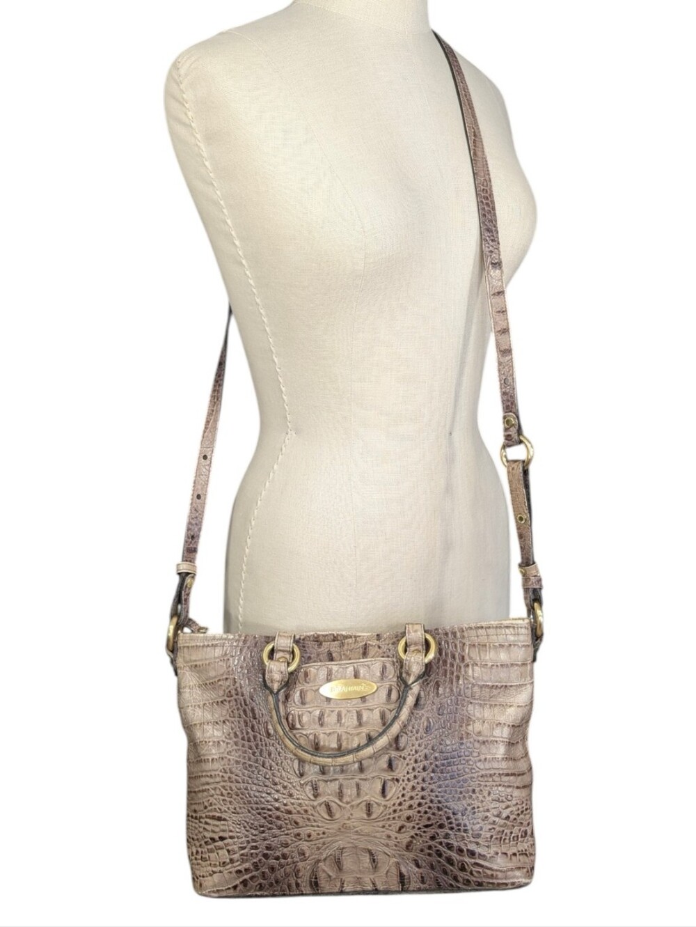 Brahmin Mini Arno Satchel Crossbody- Eclipse Melbourne Collection